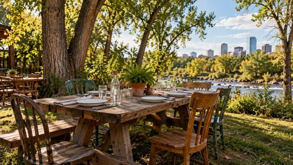 Experience unique forest-themed dining at forest room 5 in Denver